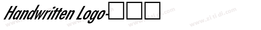 Handwritten Logo字体转换
